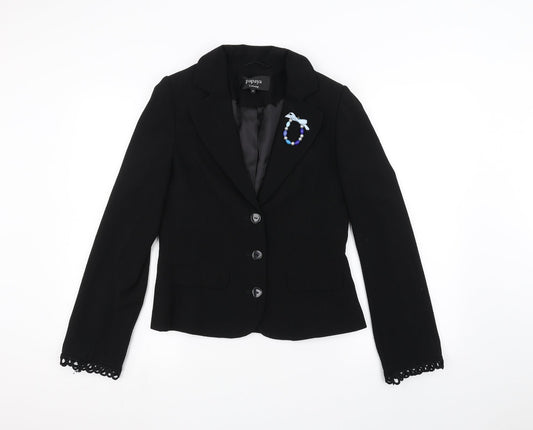 Womens UK Size 10 Papaya Black Jacket