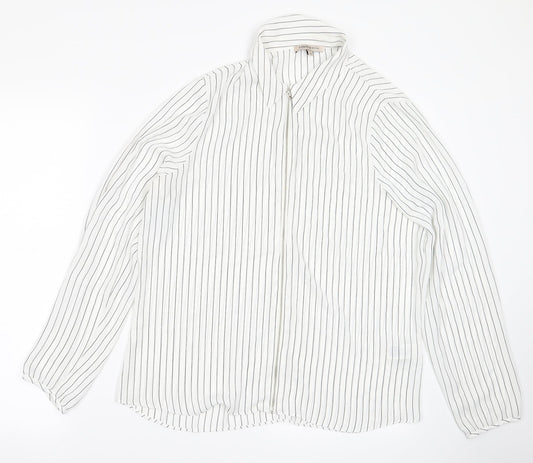 Womens UK Size 14 m&s White Jacket
