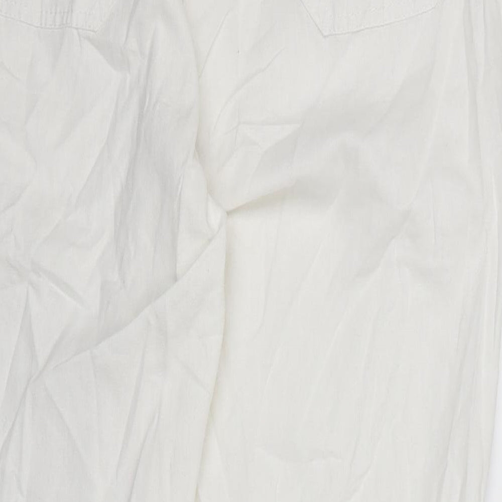 TU Womens White Trousers Size 44 L31 in