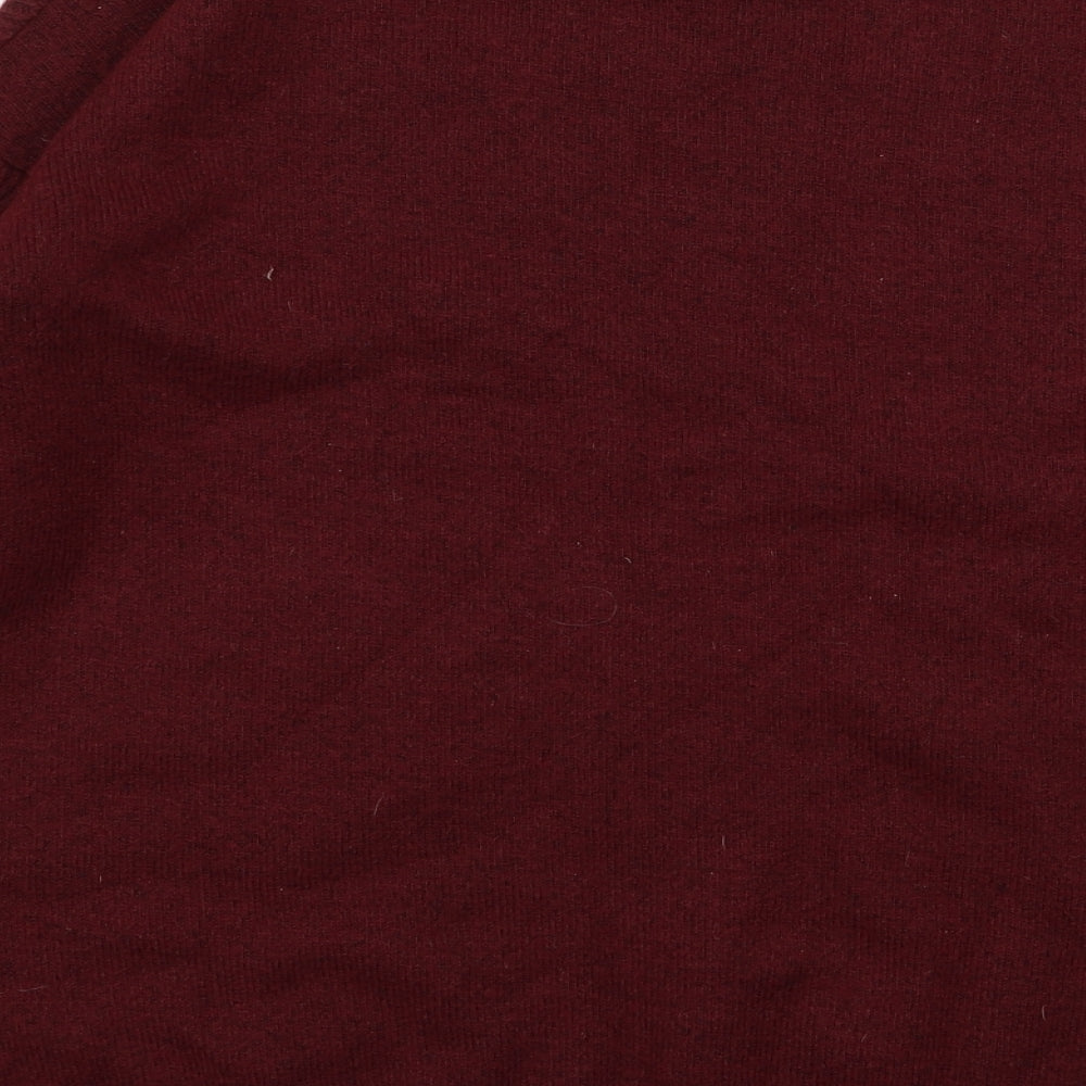 Peacocks Womens Red Pullover Jumper Size L