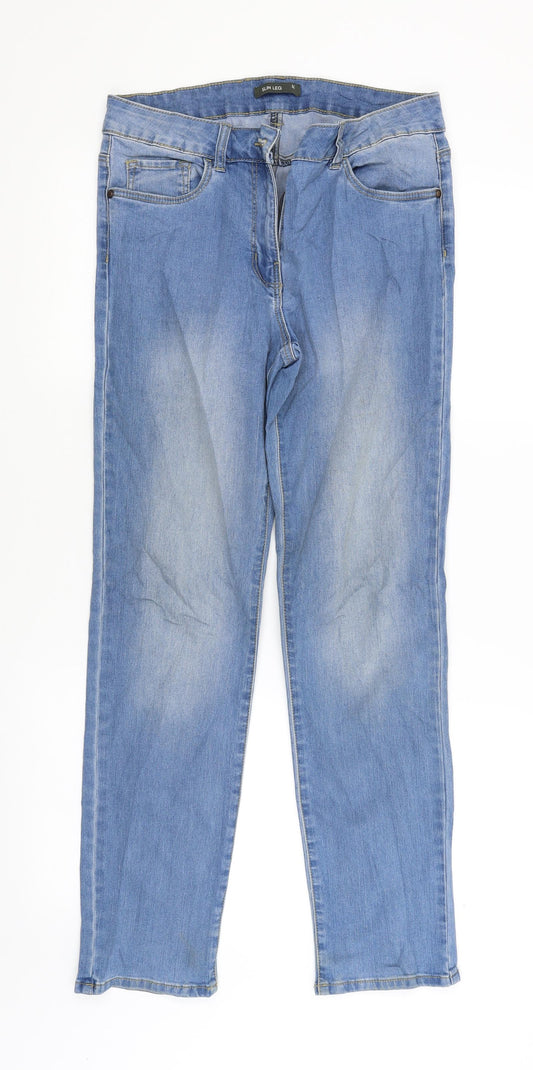 Womens UK Size 12 Bonmarché Regular Fit Skinny Blue Jeans