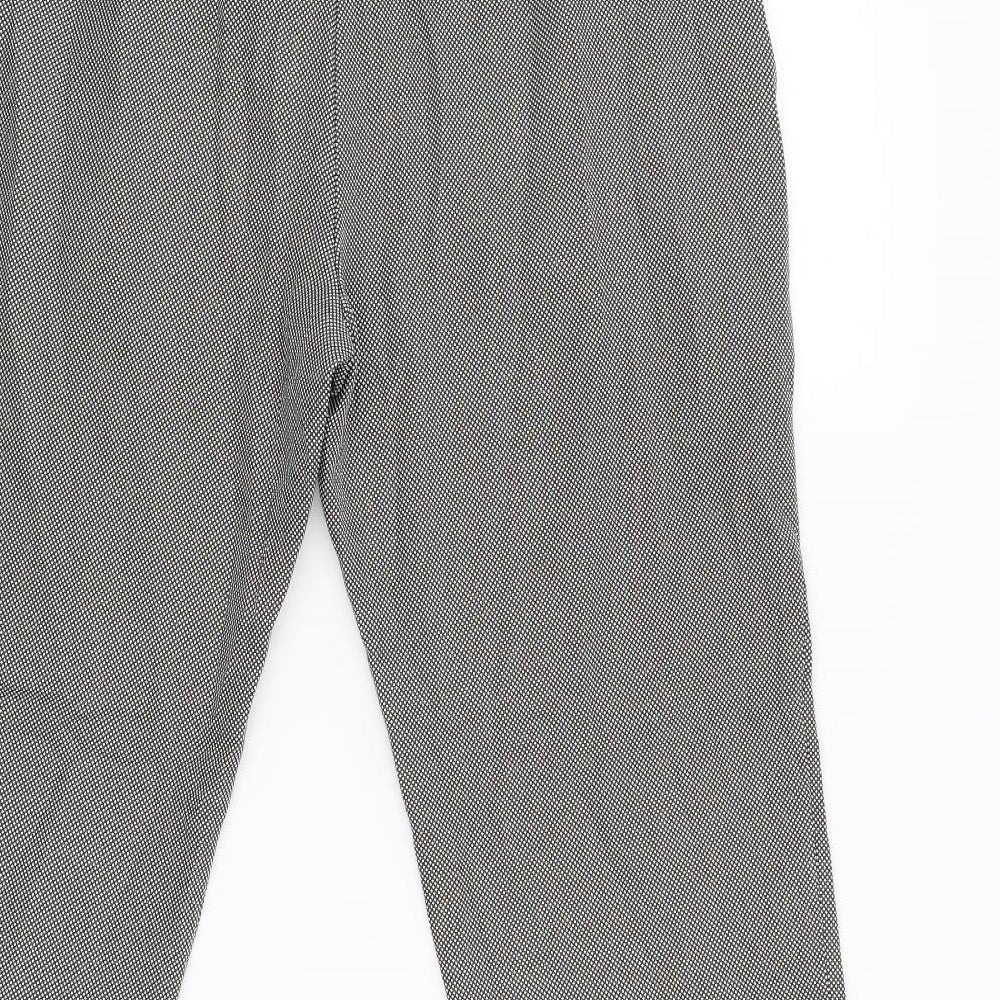 Womens UK Size 14 M&S Regular Fit Black Trousers