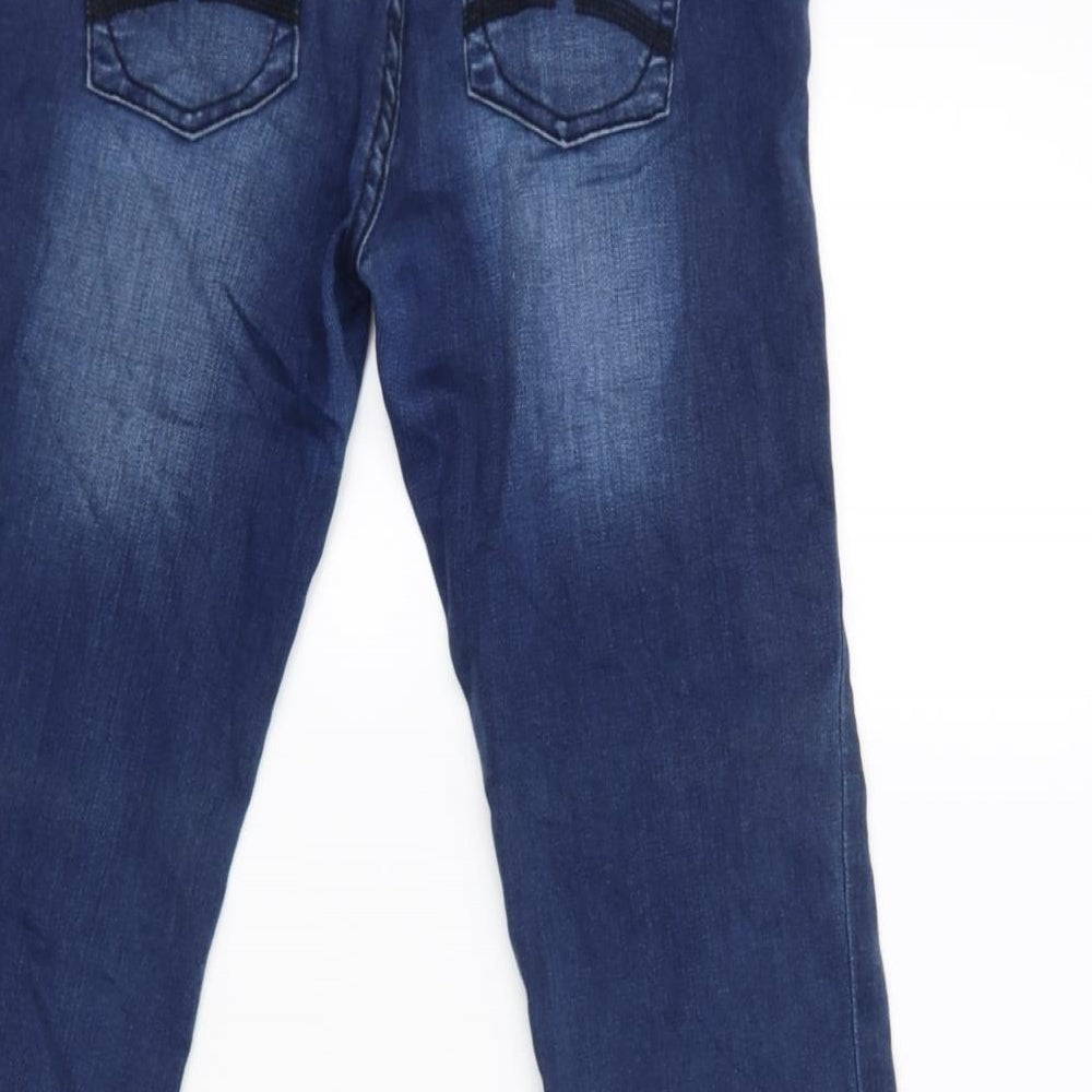 Womens UK Size 38 Review Regular Fit Straight Blue Jeans