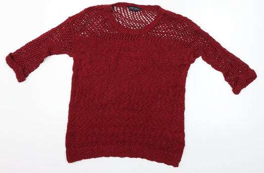 Dorothy Perkins Womens Red Pullover Jumper Size 12