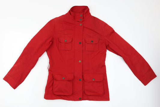 Womens UK Size 8 M&S Red Overcoat