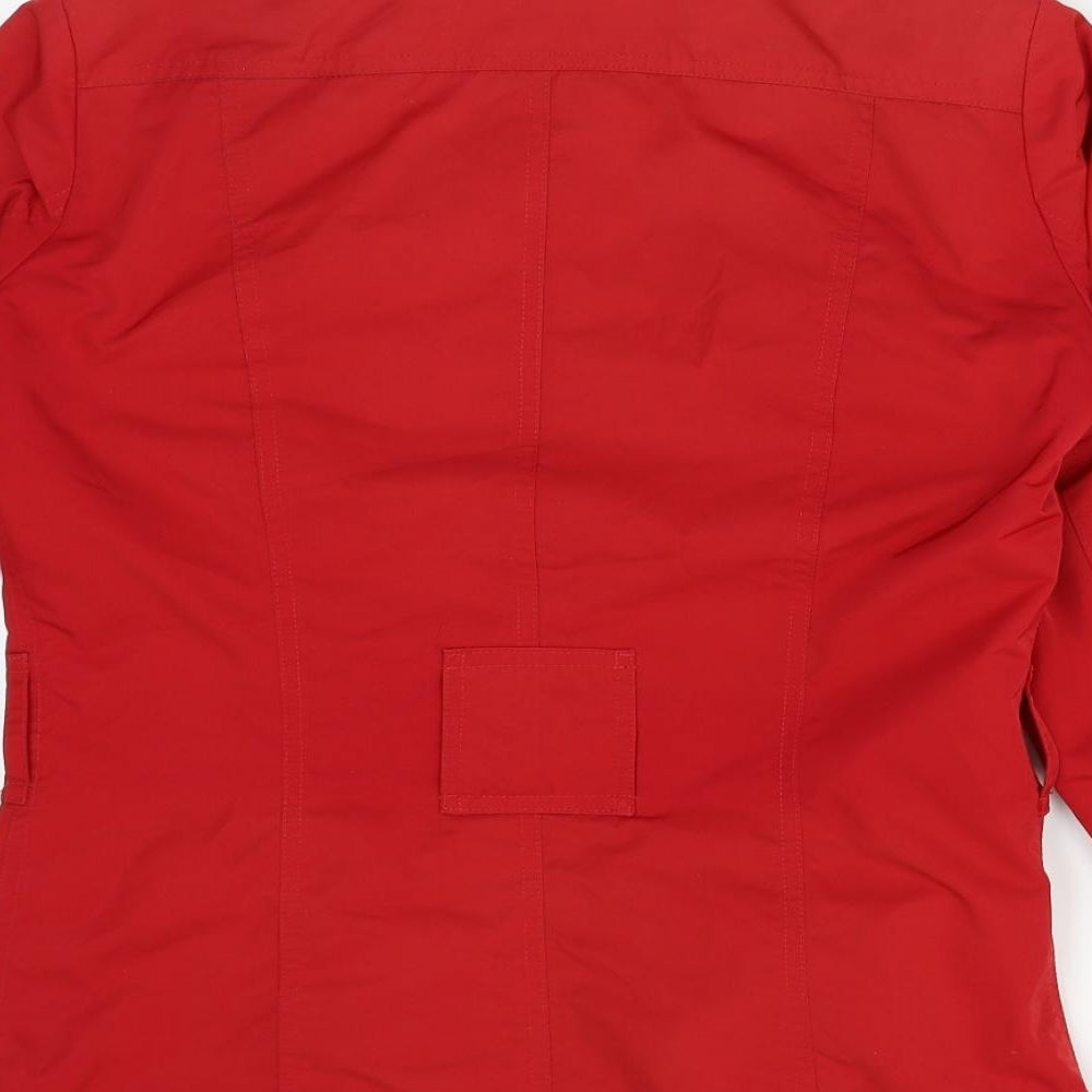 Womens UK Size 8 M&S Red Overcoat