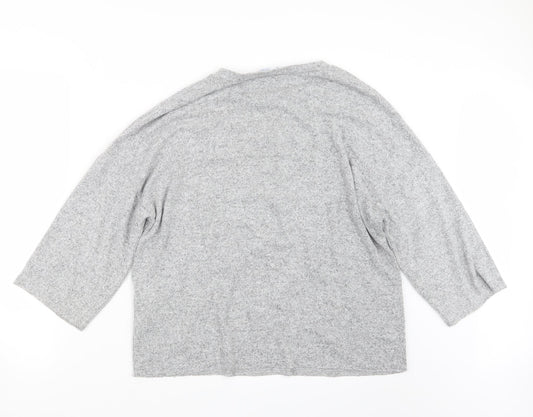 Zara Womens Grey Knit Pullover Jumper Size M