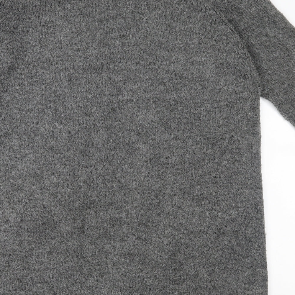 VRS Womens Grey Knit Cardigan Jumper Size M