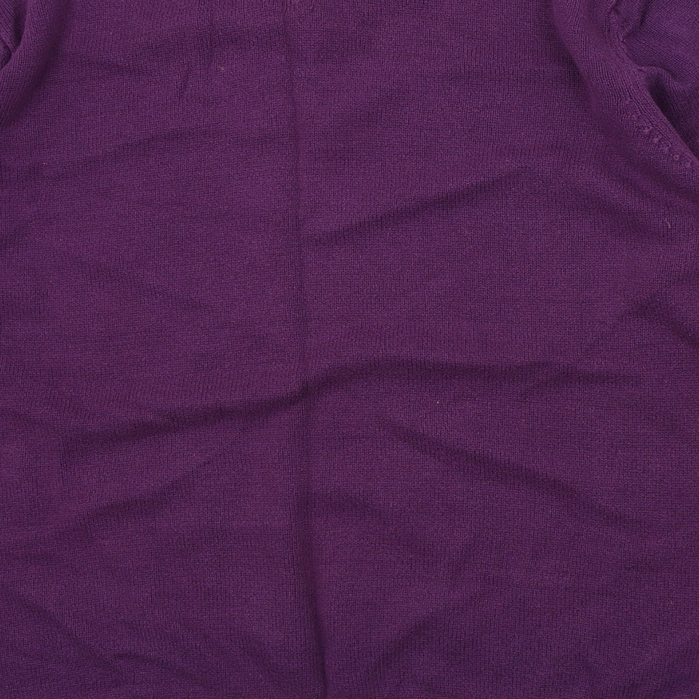 Atlantic Bay Mens Purple Pullover Jumper Size L