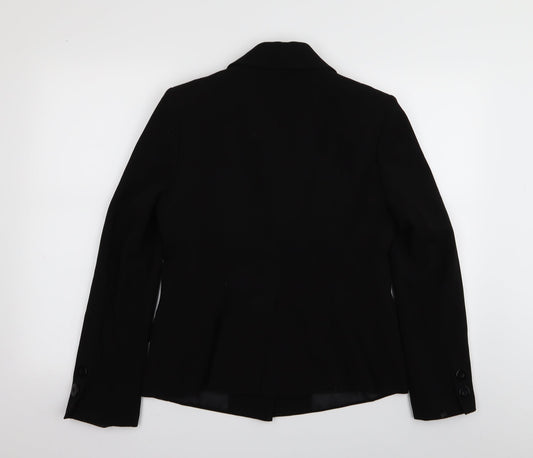 Preworn Womens Black Jacket Blazer Size 12