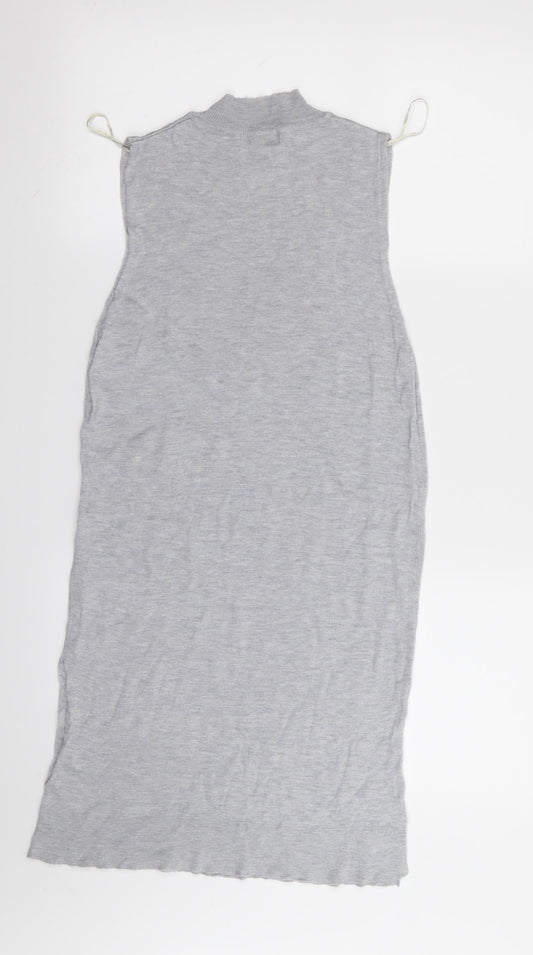 Peacocks Womens Grey Pencil Dress Size 10