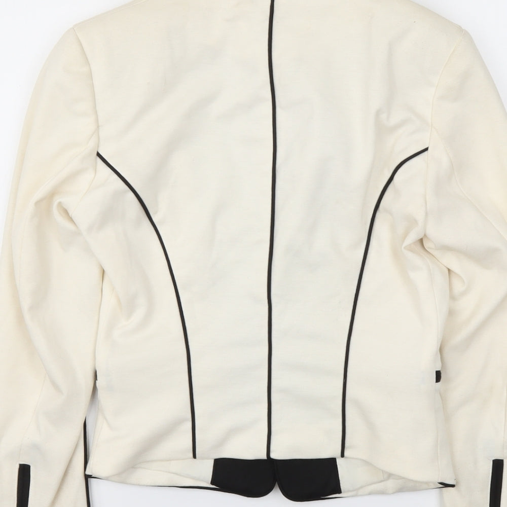 H&M Womens Ivory Jacket Blazer Size 6