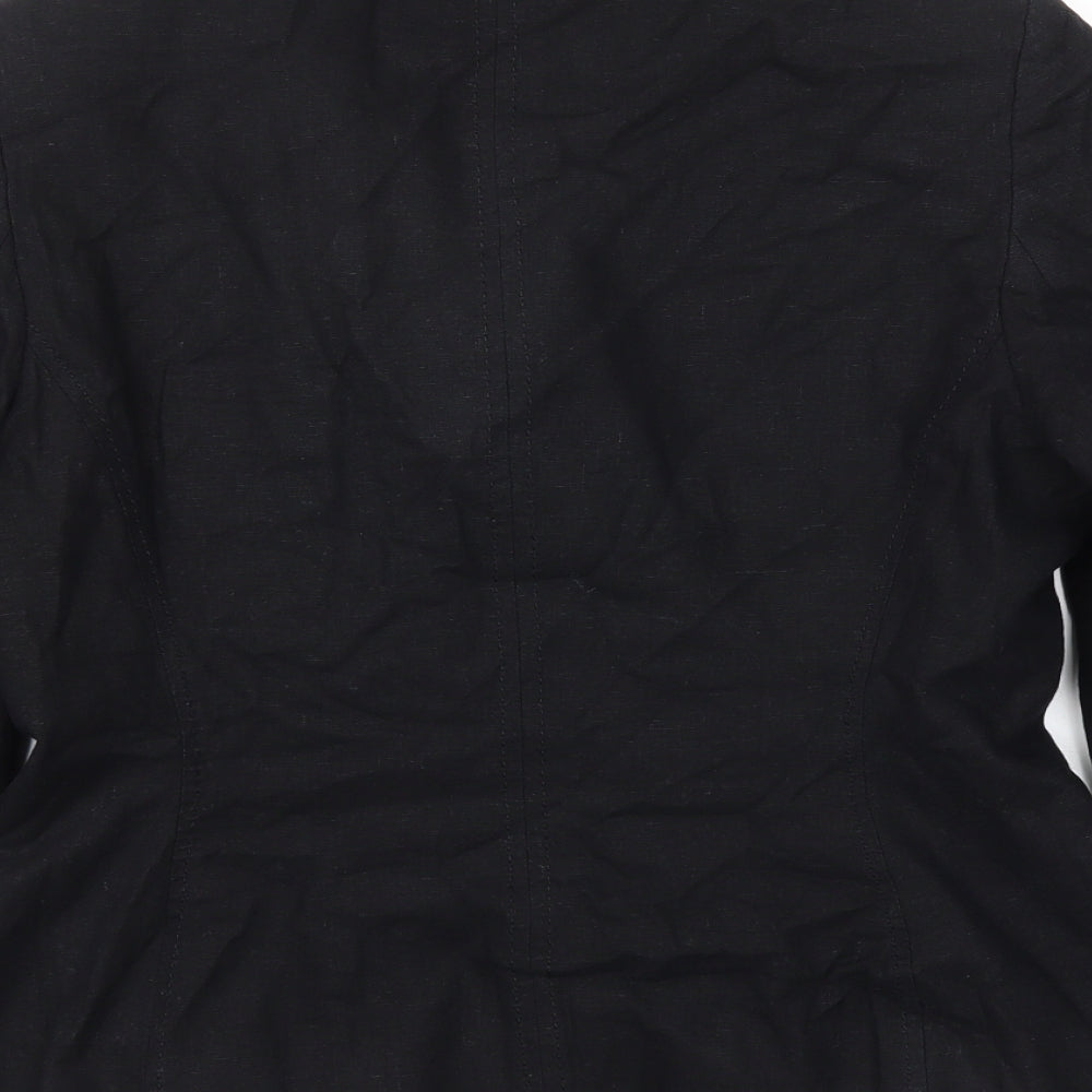 M&S Womens Black Jacket Blazer Size 12