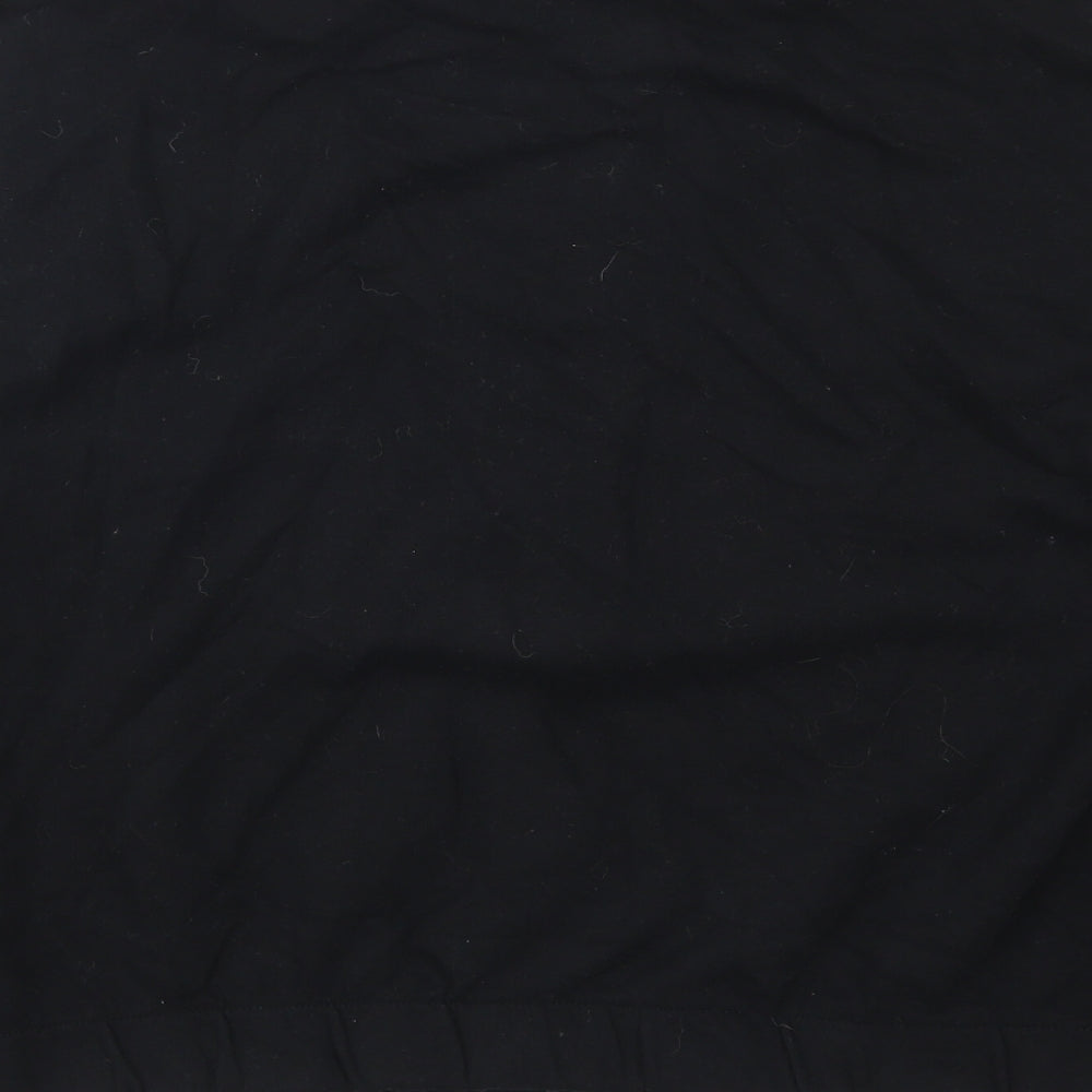 Hollister Womens Black Striped Pullover Sweatshirt Size M