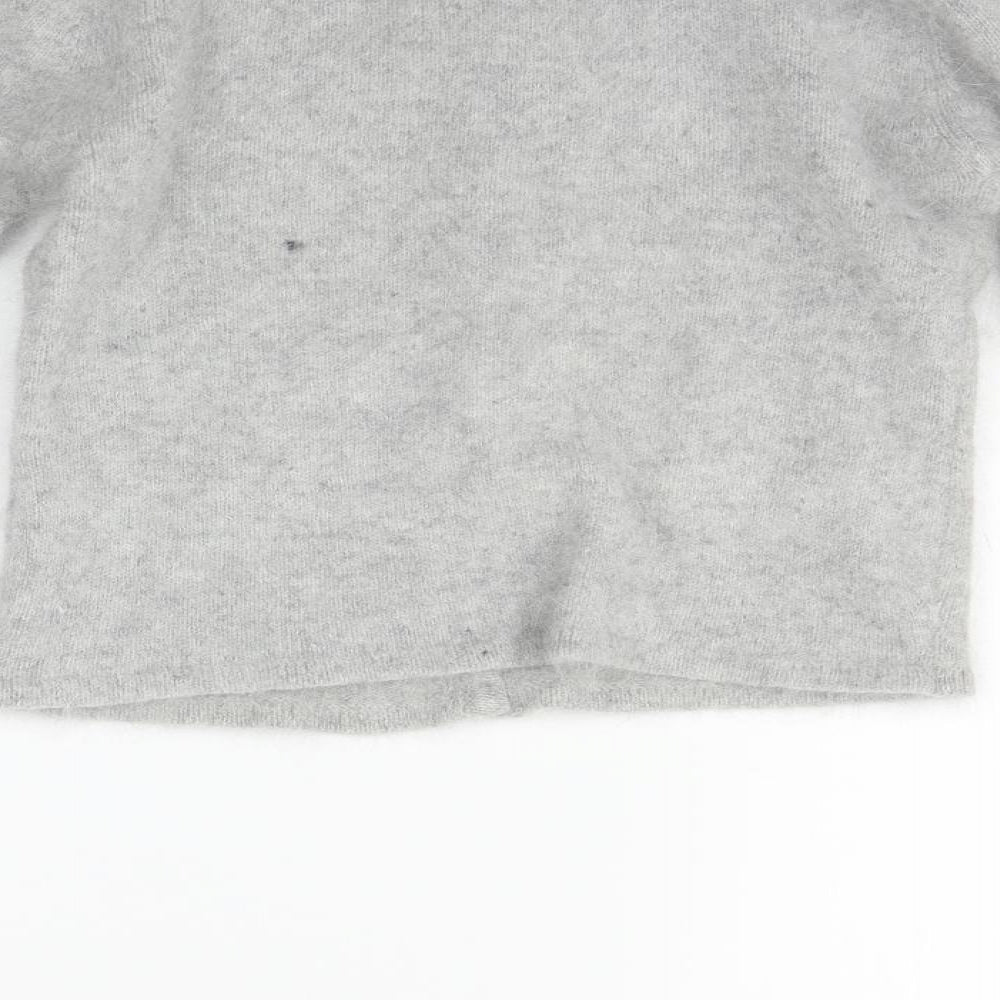 airport Womens Grey Cardigan Jumper Size M - washable marks on callor