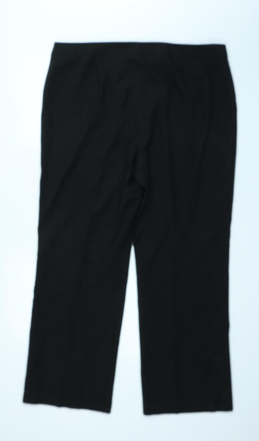 Marks and Spencer Womens Black   Trouser Suit Suit Trousers Size 10 L29 in