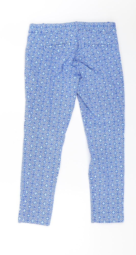 Womens UK Size 4 Gap Regular Fit Blue Trousers