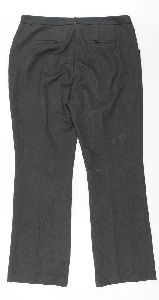 TU Womens Grey Dress Pants Trousers Size 14 L28 in