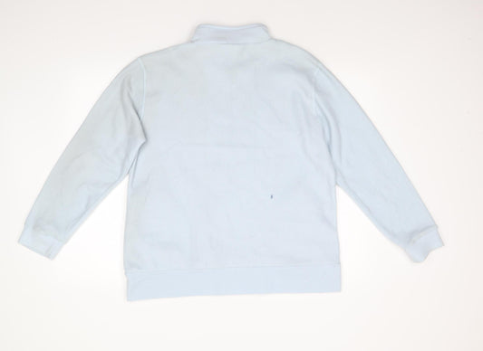 Damart Womens Blue Fleece Jacket Size M