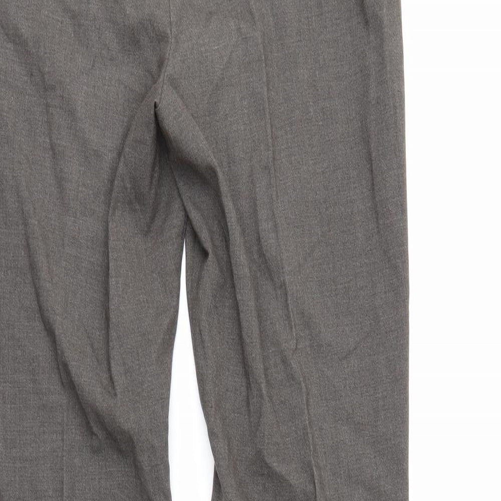 M&S Womens Grey Trousers Size 8 L28 in