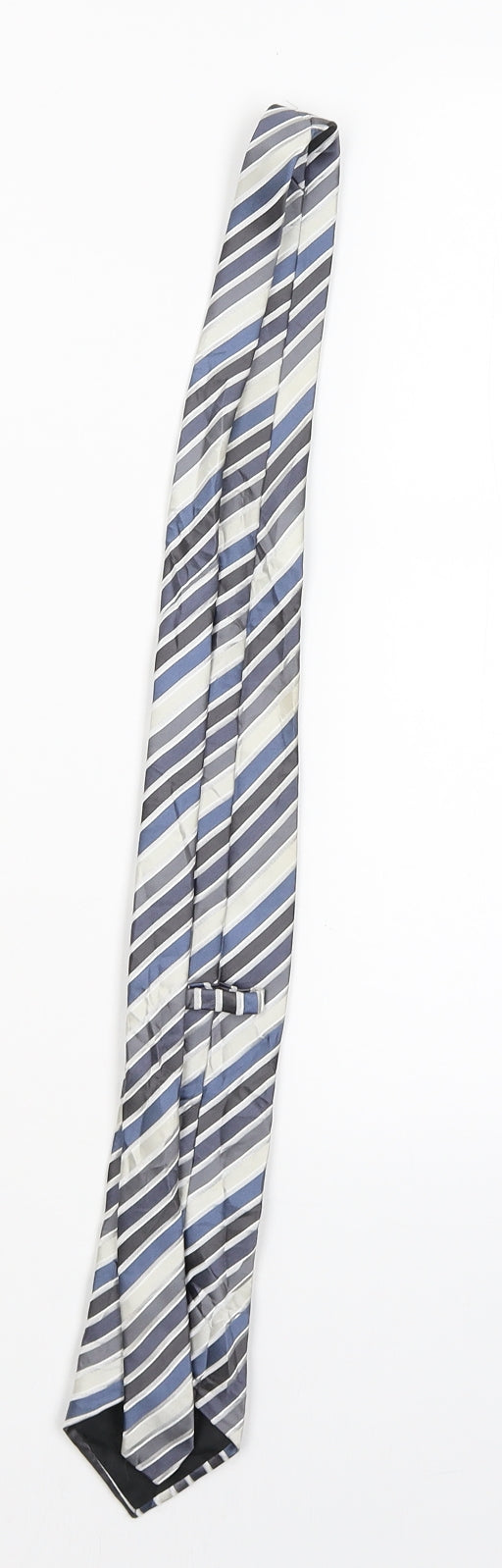 Marks and Spencer Mens Multicoloured Striped Pointed Tie One Size
