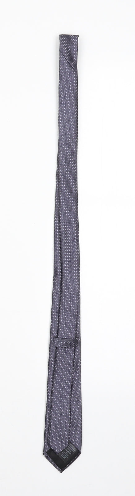 Tailor & Cutter Mens Purple Geometric Pointed Tie One Size