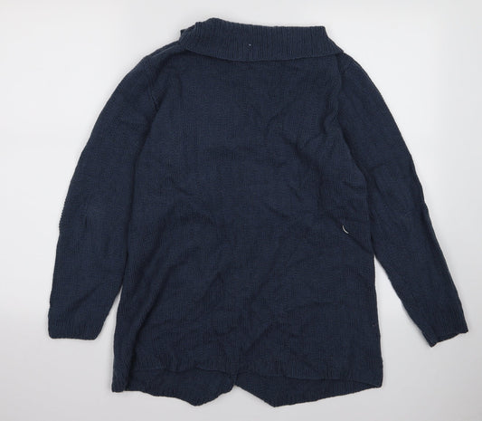 Preworn Womens Blue Cardigan Jumper Size M