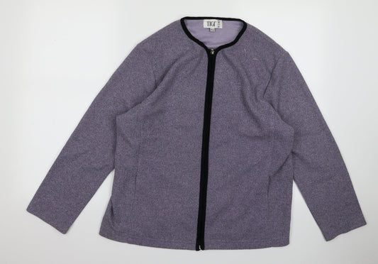 Preworn Womens Purple Jacket Size 16