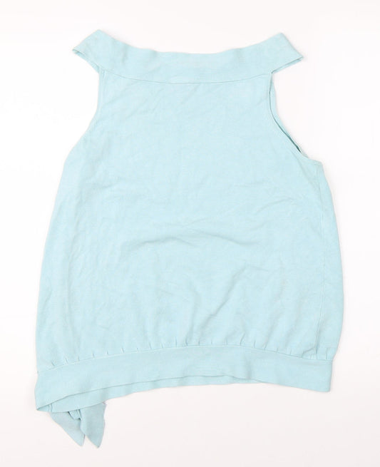 Womens UK Size 16 Spirit Blue Basic Blouse