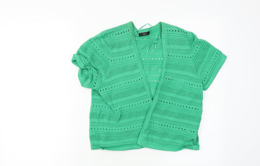 M&Co Womens Green Cape Jumper Size 14
