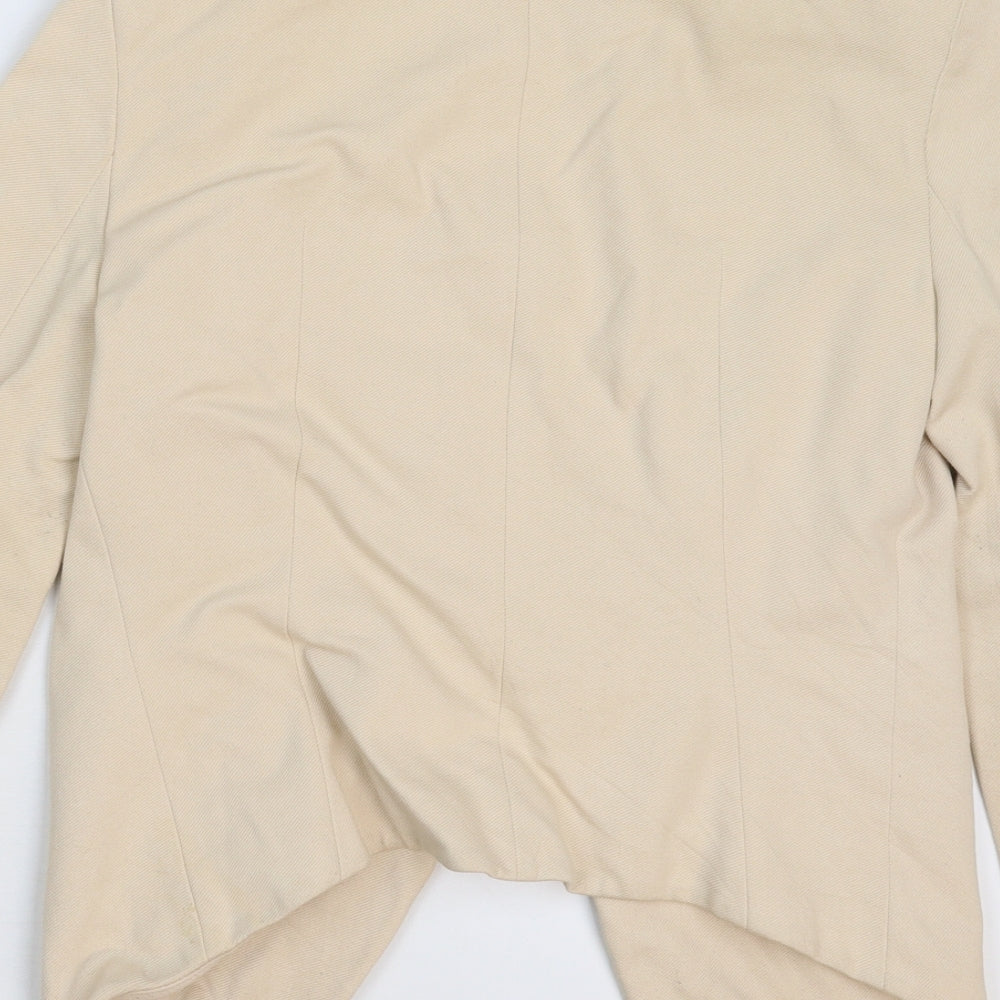 Topshop Womens Beige   Jacket Blazer Size 8