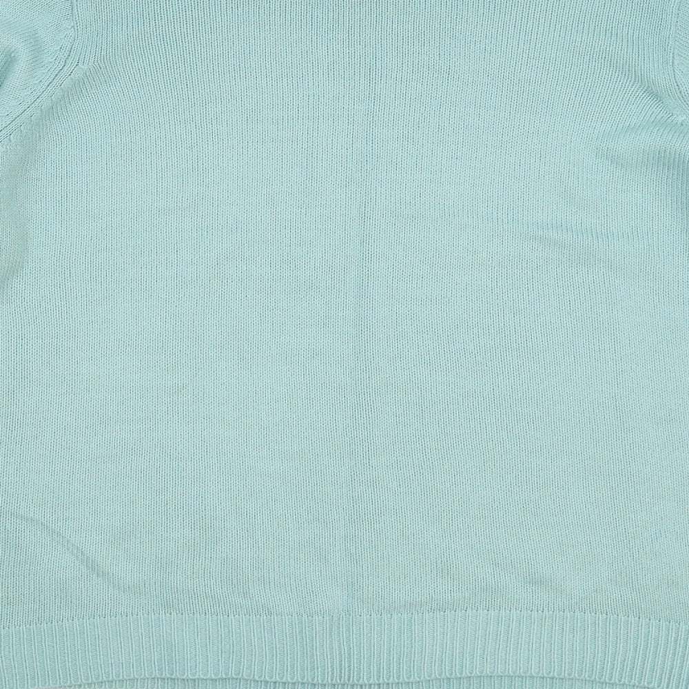 EWM Womens Green Knit Pullover Jumper Size 12