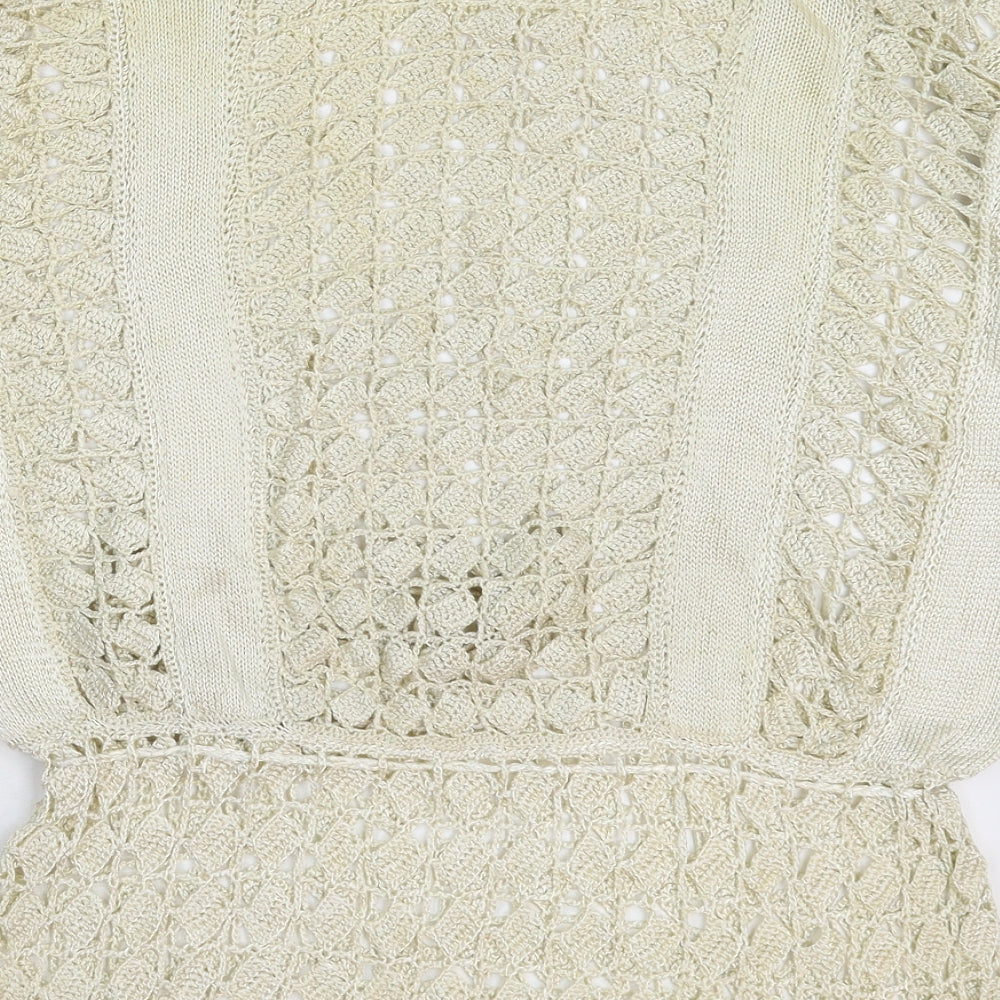 Preworn Womens Beige Knit Pullover Jumper Size XL