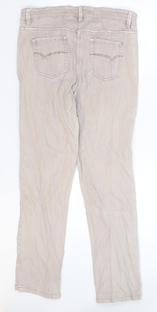 NEXT Womens Grey Denim Skinny Jeans Size 12 L28 in