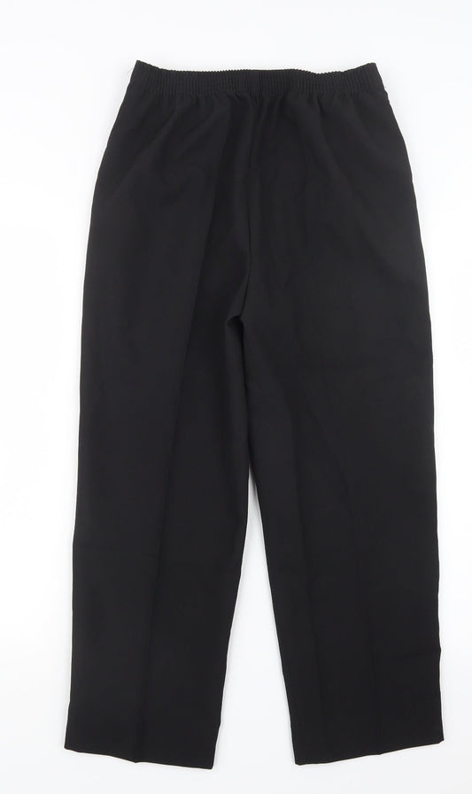 Womens UK Size 10 BM Regular Fit Black Trousers