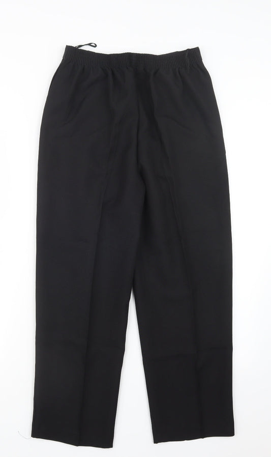 Womens UK Size 10 BM Regular Fit Black Trousers