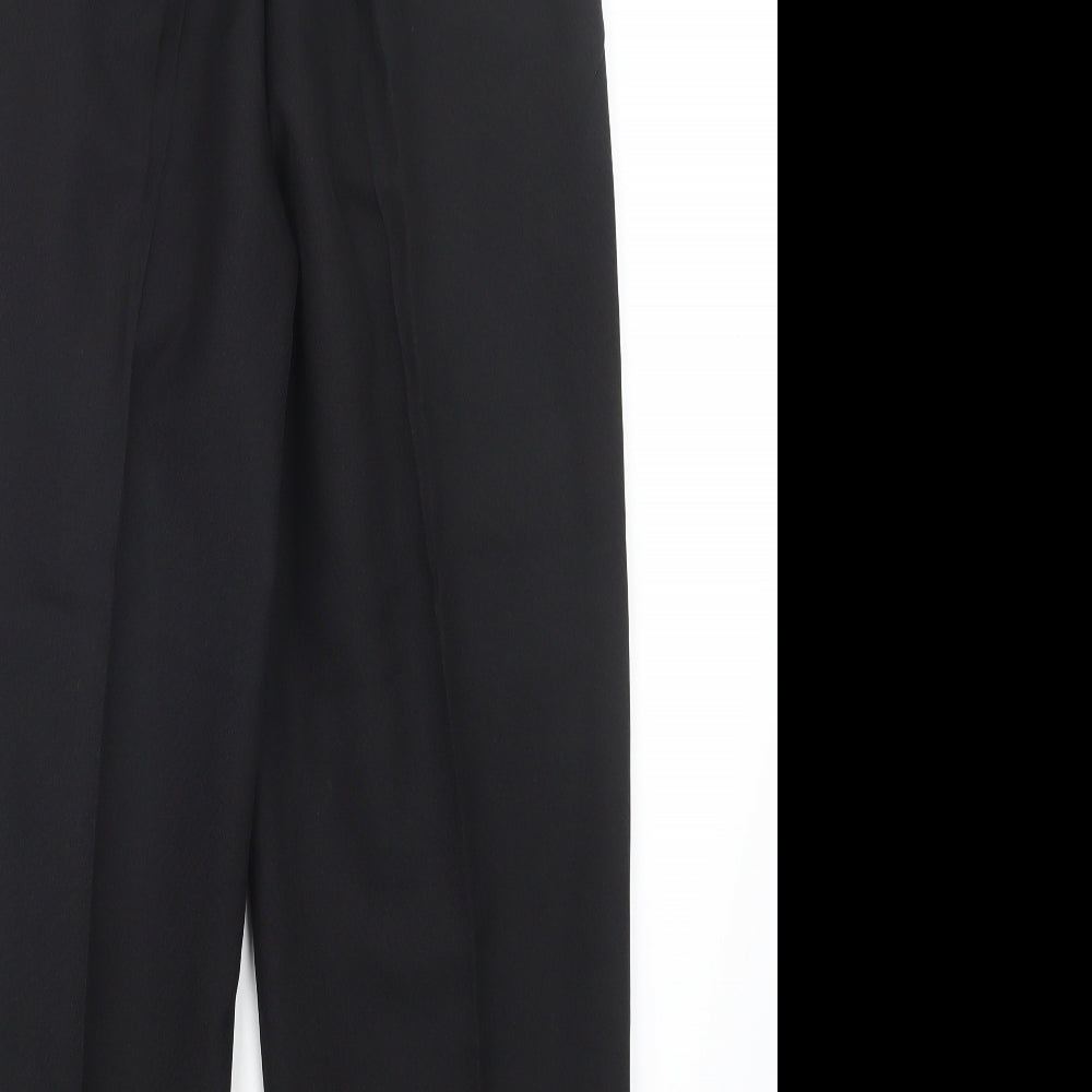 Womens UK Size 10 BM Regular Fit Black Trousers