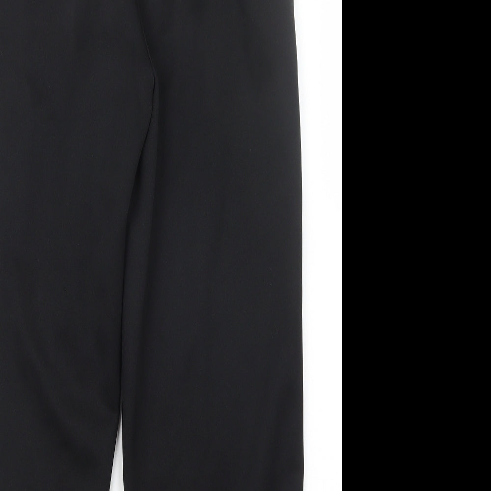 Womens UK Size 12 BM Regular Fit Black Trousers