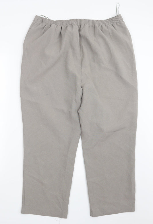 Womens UK Size 18 Bonmarché Regular Fit Grey Trousers