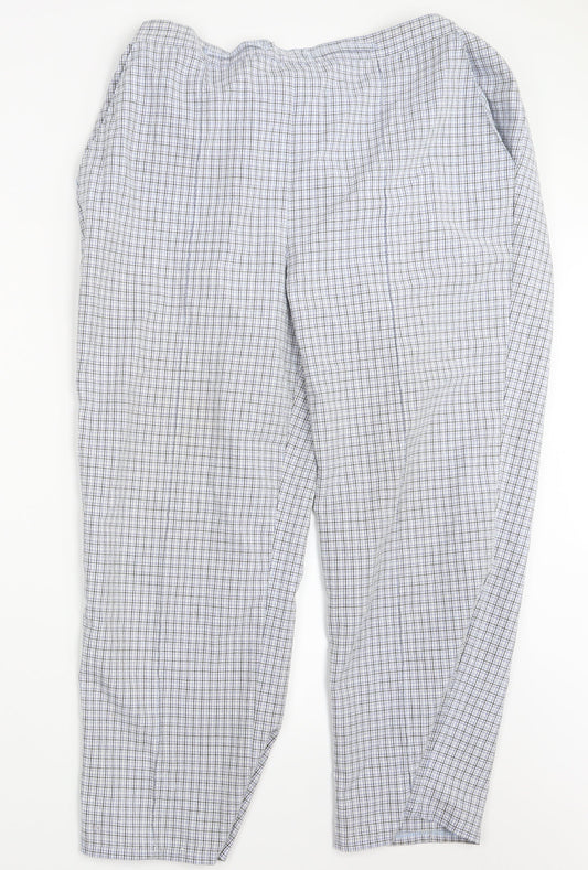 Womens UK Size 18 Sarah Hamilton Regular Fit Blue Trousers