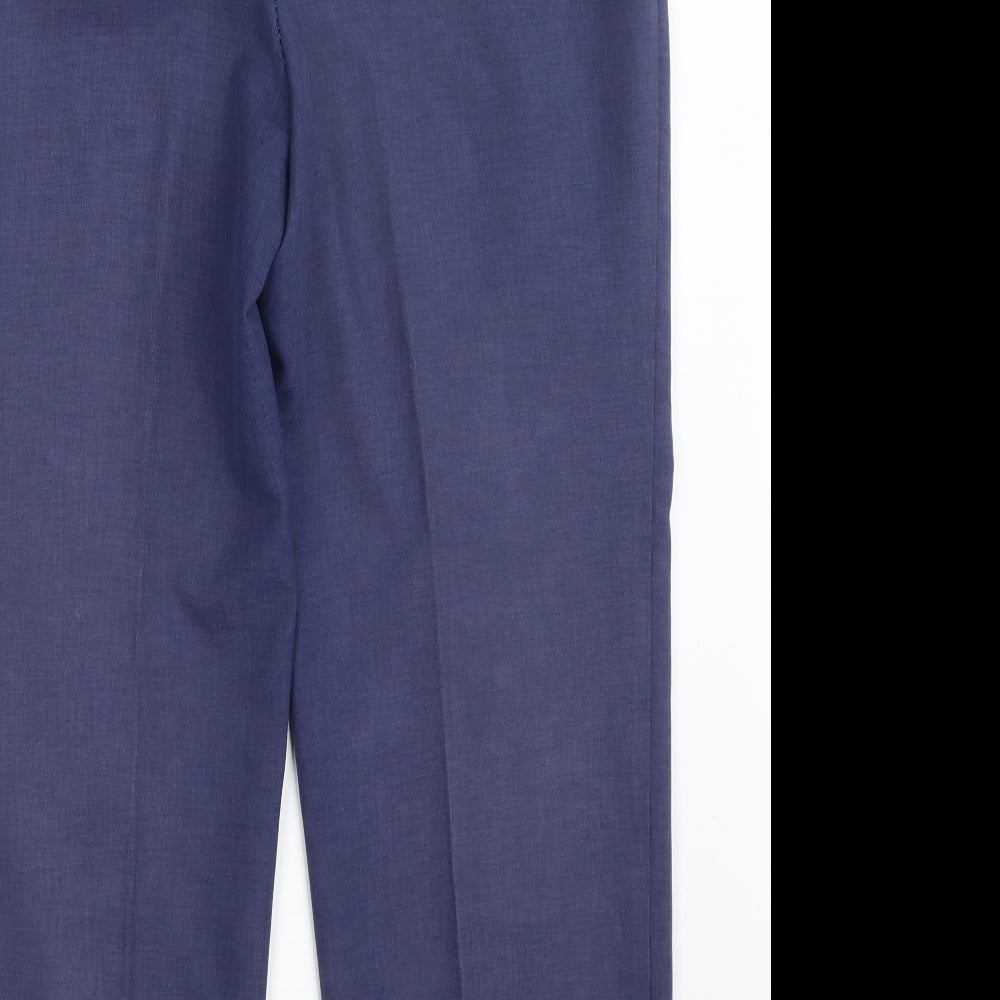 Womens UK Size 34 in Preworn Regular Fit Blue Trousers