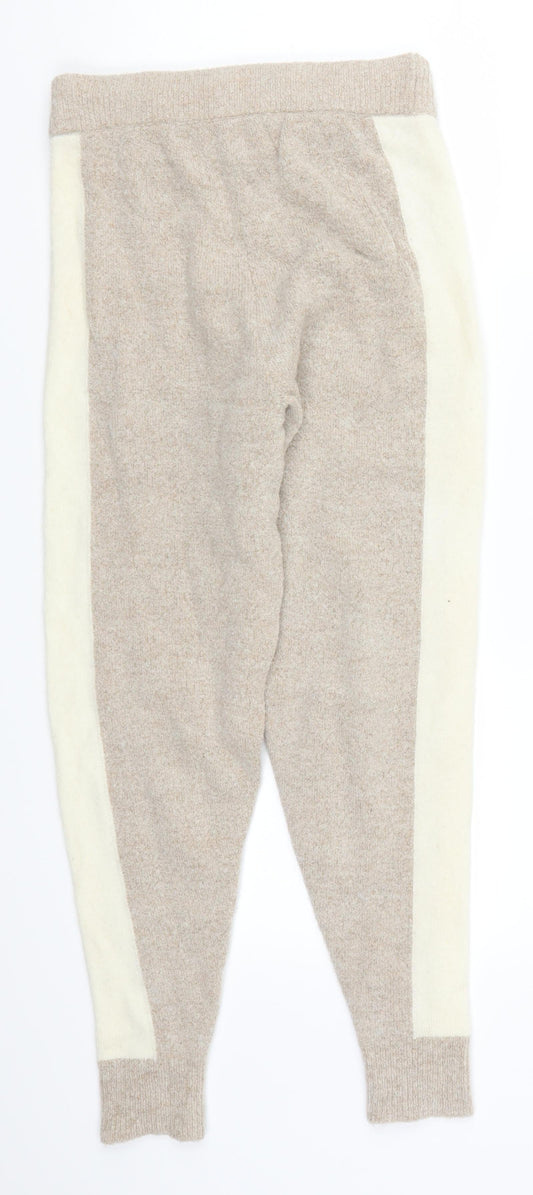Womens UK Size 24 in ASOS Regular Fit Sweatpants Beige Trousers