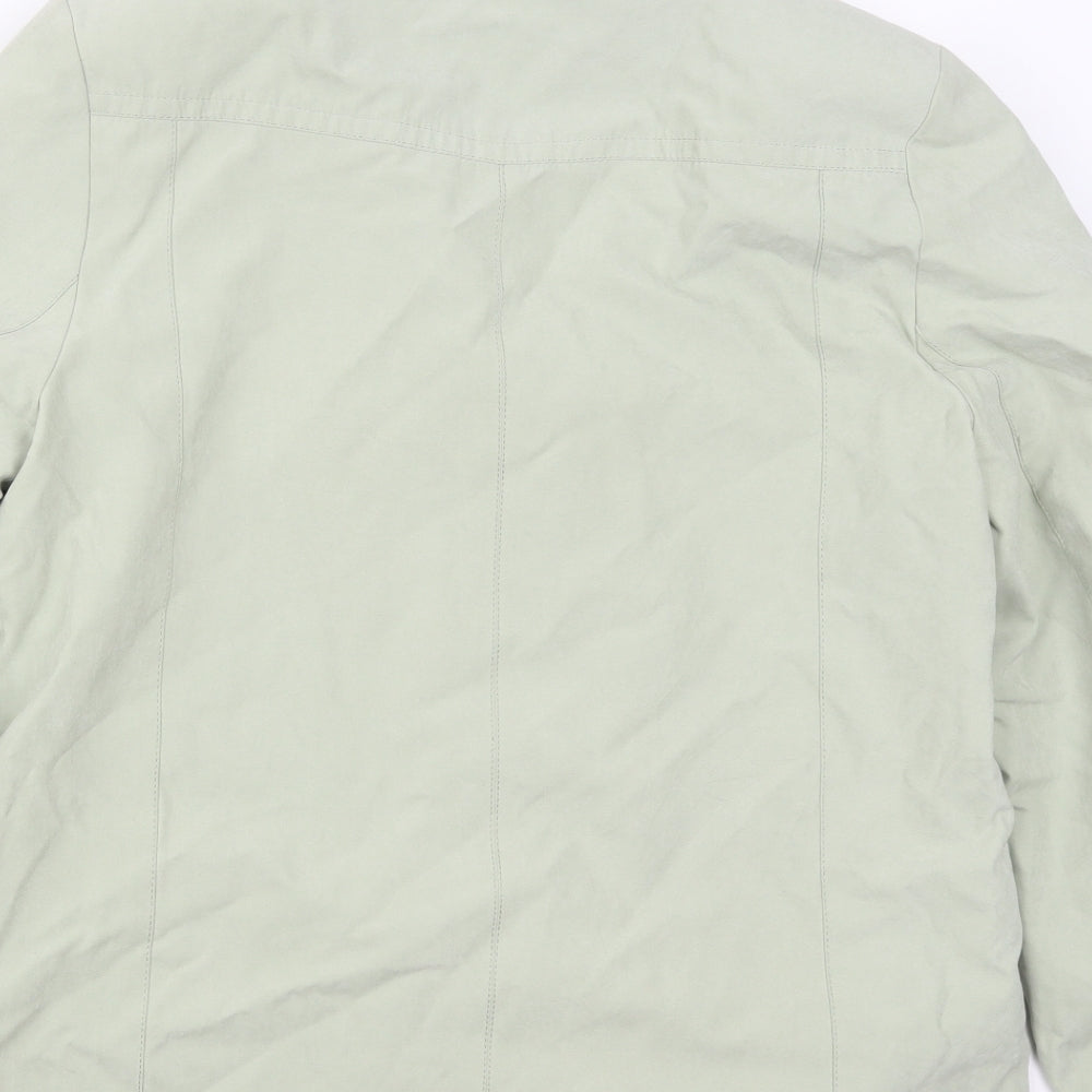 Womens UK Size 14 EWM Green Overcoat