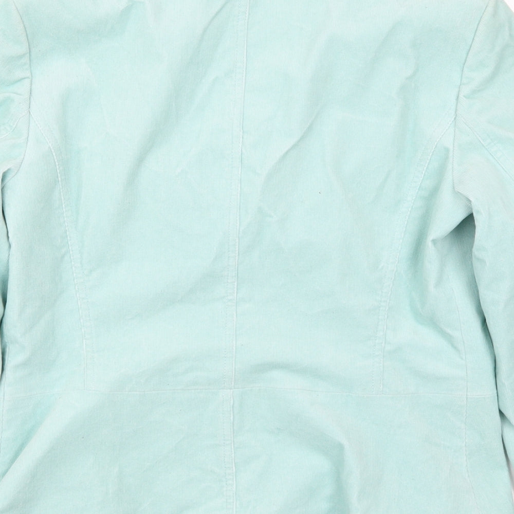 NEXT Womens Blue  Corduroy Jacket Suit Jacket Size 12