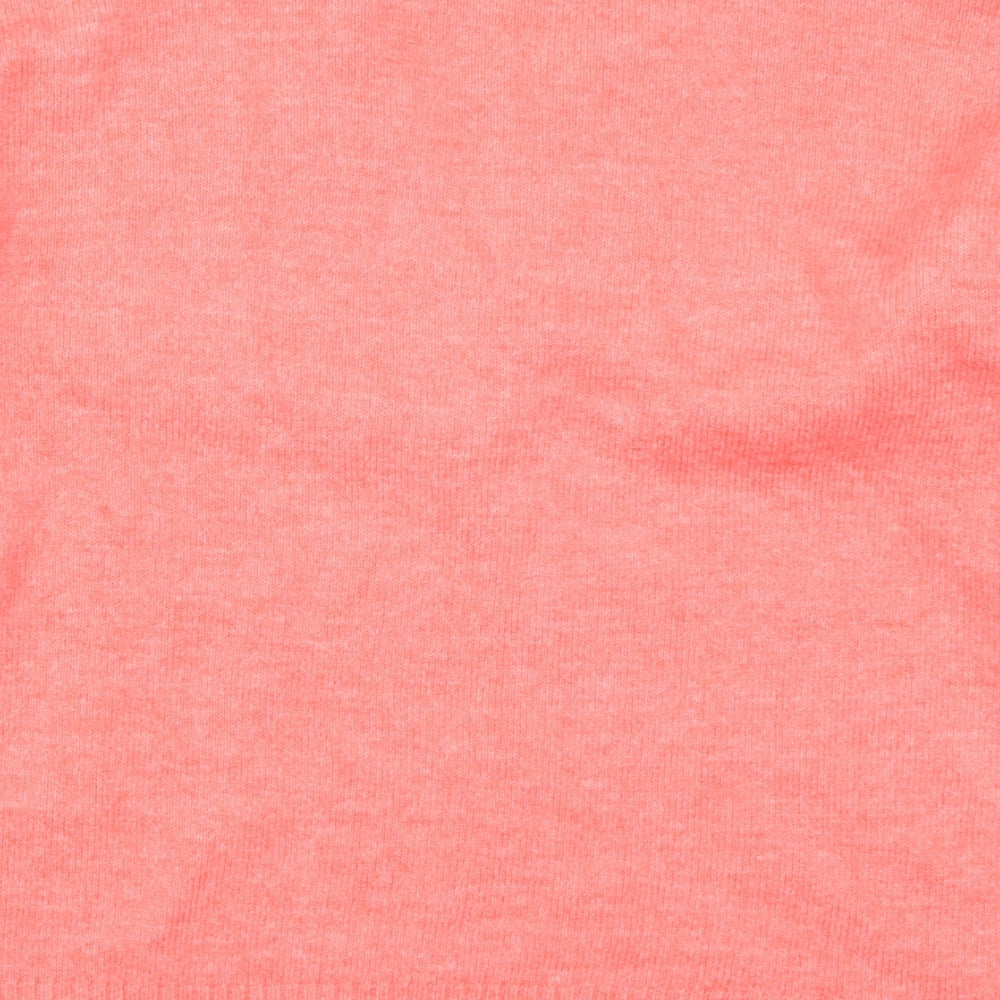 Nutmeg Womens Pink Knit Pullover Jumper Size 8