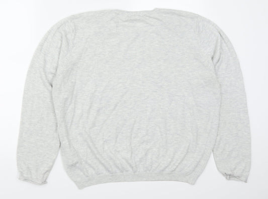 H&M Mens Grey Pullover Jumper Size XL