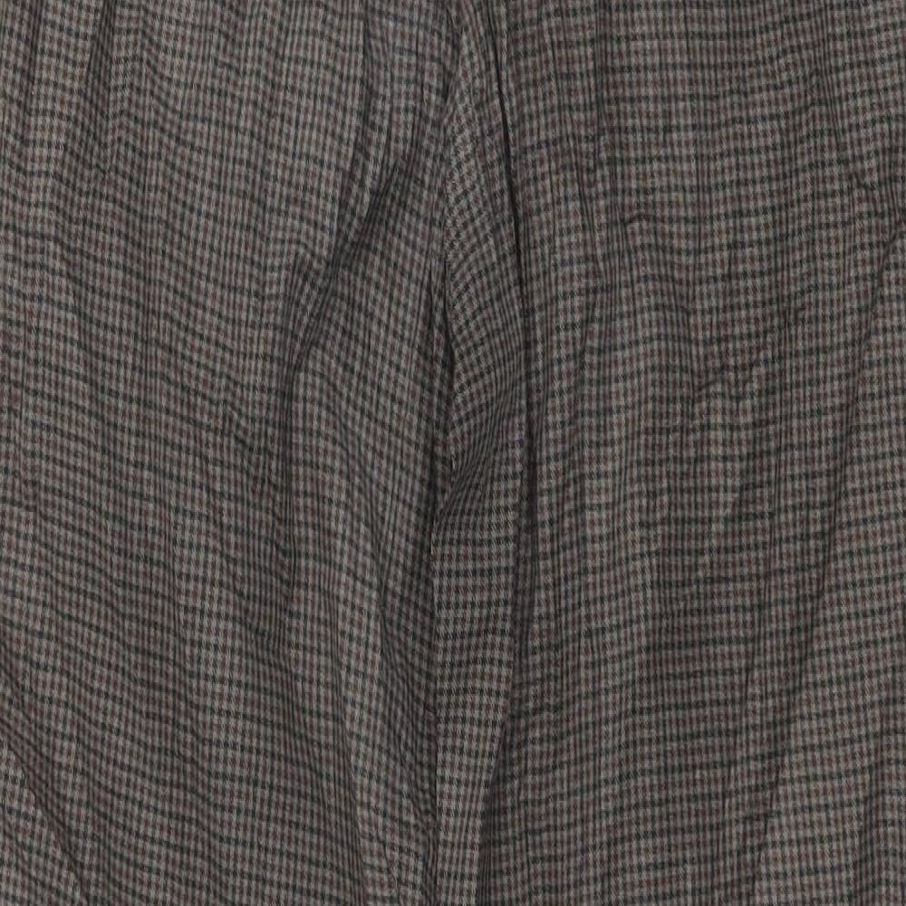 Womens UK Size 8 H&M Regular Fit Brown Trousers