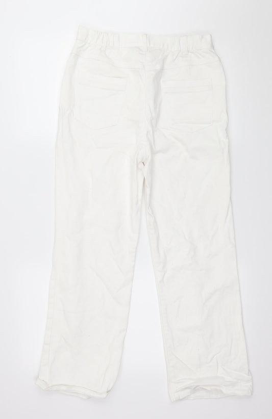 Womens UK Size 30 in Marks and Spencer Regular Fit Straight White Jeans