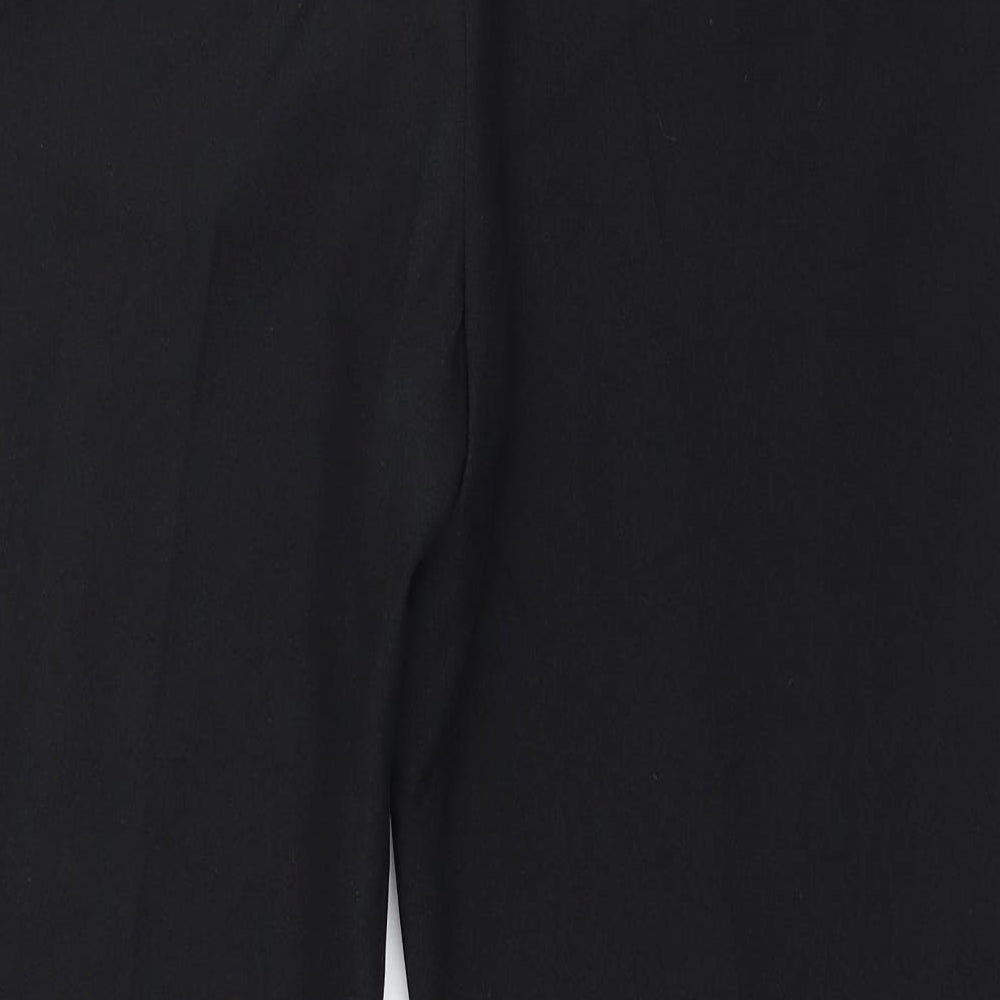 Womens UK Size 14 Peacocks Regular Fit Black Trousers