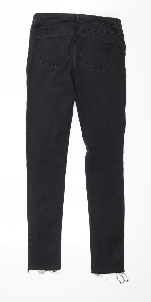 Denim & Co. Womens Black Denim Skinny Jeans Size 8 L29 in